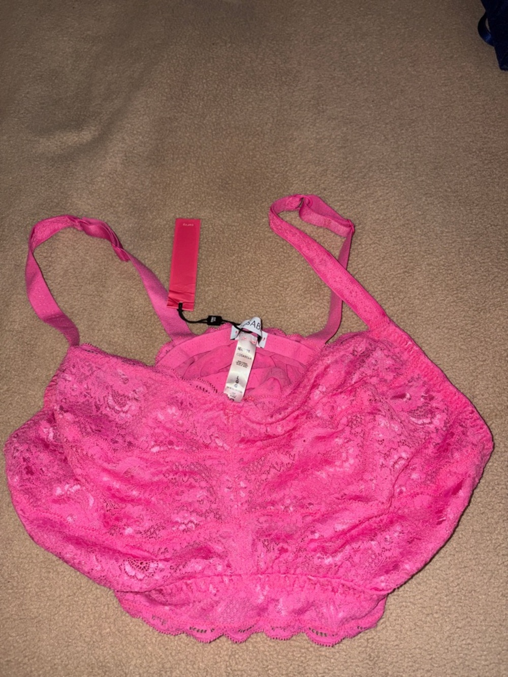 Cosabella Hot Pink Lace Bralette